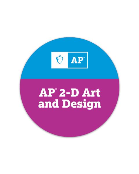 AP 2-D Art and Design Sticker - Packs of 25